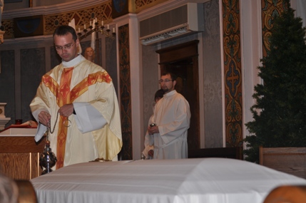 Ft. Paul Eberle Giving Blessing